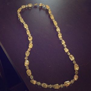 Shiney Rock Necklace with Twistable Clasp